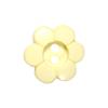 2 Hole Flower Button 15mm Cream