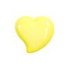 Curved Heart Shank Button 15mm Lemon