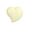 Curved Heart Shank Button 15mm Cream