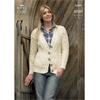 King Cole Pattern 3509 Cardigan and Gilet in Fashion Aran