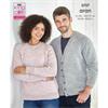 King Cole Pattern 3757 Cardigan & Sweater in Fashion Aran