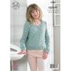 King Cole Pattern 4180 Sweater & Cardigan in Opium