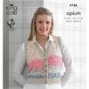 King Cole Pattern 4186 Waistcoat & Slipover in Opium