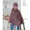 King Cole Pattern 4671 Ponchos & Hat in Fashion Aran
