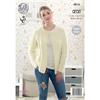 King Cole Pattern 4816 Sweater & Cardigan in Fashion Aran