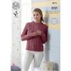 King Cole Pattern 4816 Sweater & Cardigan in Fashion Aran