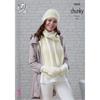 Pattern #5035 Beanie, Scarf, Mittens, Snood, Slouchy Hat & Wrist Warmers in Chunky