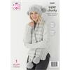 King Cole Pattern 5669 Sweaters, Hat & Scarf in Timeless Classic Super Chunky