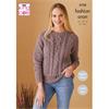 King Cole Pattern 5720 Sweater & Cardigan in Fashion Aran