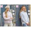 King Cole Pattern 5794 Round & Stand Up Neck Sweaters Knitted in DK