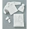 King Cole Pattern 5928 Jacket, Hat, Mitts and Blanket in Big Value Baby DK