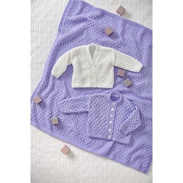 King Cole Pattern 6013 Cardigans and Blanket in Comfort Baby DK