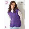 King Cole Pattern 6020 Sleeveless Tops in Wool Aran
