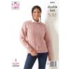 King Cole Pattern 6035 Slipover & Sweater in Merino Blend DK