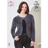 King Cole Pattern 6051 Tunic & Cardigan in Truffle Glitz