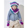 King Cole Pattern 6055 Sweater & Accessories in Truffle Glitz