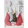 King Cole Pattern 6096 Christmas Stockings in Super Chunky