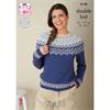 King Cole Pattern 6148 Fair Isle Jumpers & Accessories in Baby Alpaca DK