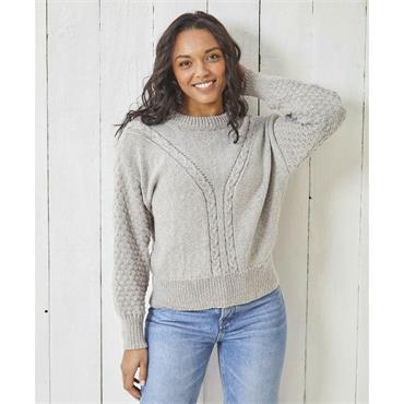 King Cole Pattern 6160 Sweater & Cardigan in Simply Denim DK
