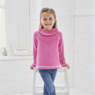 King Cole Pattern 6162 Sweater & Cardigan in Cottonsmooth DK