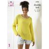 King Cole Pattern 6186 Sweater & Tank Top in Bamboo Cotton DK