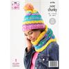 King Cole Pattern 6196 Fair Isle Jumper & Accessories in Super Chunky