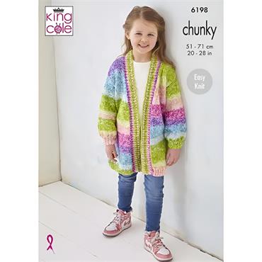 King Cole Pattern 6198 Jacket & Sweater in Hedgerow Chunky