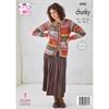 King Cole Pattern 6205 Sweater & Cardigan in Hedgerow Chunky