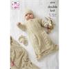 King Cole Pattern 6214 Sleeping Bag, Sweater, Hats & Mittens 