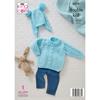 King Cole Pattern 6214 Sleeping Bag, Sweater, Hats & Mittens 