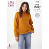 King Cole Pattern 6218 Sweater and Cardigan in Super Chunky