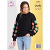 King Cole Pattern 6228 Crocheted Sassy Sleeve Jumpers in Big Value Chunky