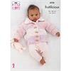 King Cole Pattern 6236 Babies Hooded Jacket, Collared Cardigan & Waistcoat in Fruitilicious
