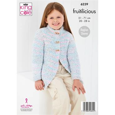 King Cole Pattern 6239 Jacket and Sweater in Fruitilicious