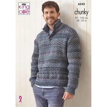 King Cole Pattern 6242 Sweaters in Cottagespun Chunky