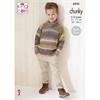 King Cole Pattern 6243 Boys Sweaters in Cottagespun Chunky