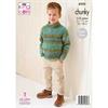 King Cole Pattern 6243 Boys Sweaters in Cottagespun Chunky