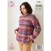 King Cole Pattern 6246 Sweater & Cardigan in Cottagespun Chunky