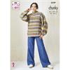 King Cole Pattern 6249 Sweater & Accessories in Cottagespun Chunky