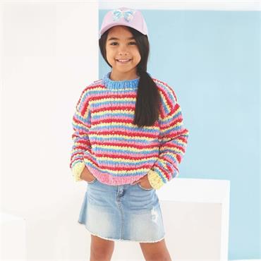 King Cole Pattern 6250 Sweater and Accessories in Yumtastic