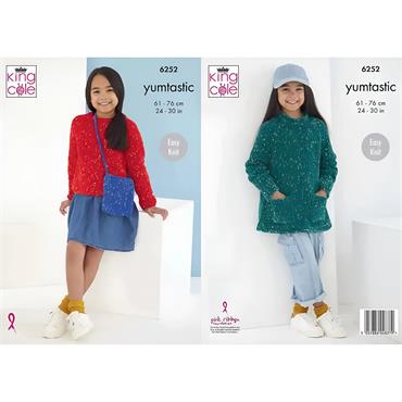 King Cole Pattern 6252 Sweaters And Bag in Yumtastic