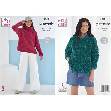 King Cole Pattern 6255 Sweaters in Yumtastic