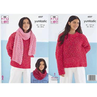 King Cole Patterns 6257 Sweaters And Accessories in Yumtastic