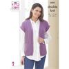 King Cole Pattern 6262 Sweater & Sleeveless Jacket in Double Knitting