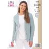 King Cole Pattern 6263 Cardigans in Double Knitting