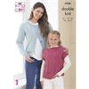 King Cole Pattern 6266 Cardigans, Sweaters & Top in DK