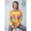 King Cole Pattern 6271 Cardigan and Sweater in Nordic Chunky