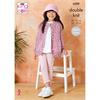 King Cole Pattern 6299 Cardigan and Sweater in Cottonsoft Crystal DK