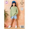 King Cole Pattern 6299 Cardigan and Sweater in Cottonsoft Crystal DK