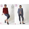 King Cole Pattern 6316 Sweater and Cardigan in Yummy Tweed